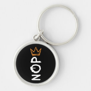 Nope No Kings America Democracy Anti-Trump I Keychain