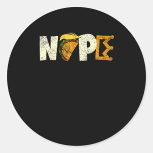 Nope No Kings In America We The People Political  Classic Round Sticker
