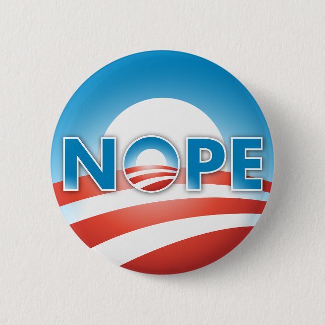 NOPE NO WAY 2 INCH ROUND BUTTON (Front)