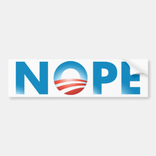 NOPE NO WAY BUMPER STICKER