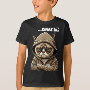 Nope! Nope - Employee Work Colleagues Teenager Cat T-Shirt