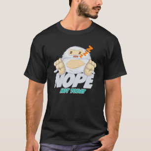 Nope Not Today Cute Sleeping Lazy Yeti T-Shirt