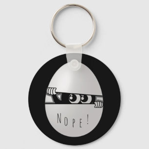 Nope! Not Today Funny Introvert Keychain