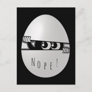 Nope! Not Today Funny Introvert Postcard