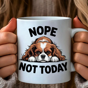 Nope Not Today Funny Pug Dog Meme Coffee Mug