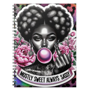 Nope not today sassy woman funny women sister mom notebook