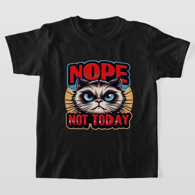 Nope. Not today T-Shirt (Laydown)