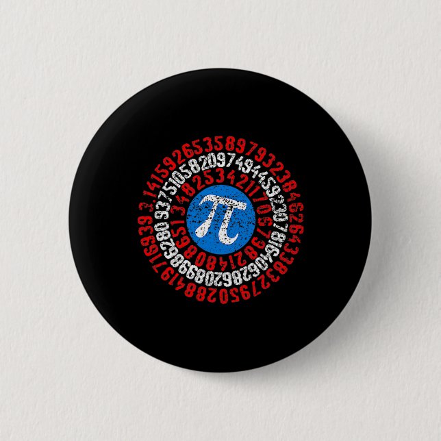 Nope Pi Day Funny Face Mask Teacher Student Quaran 2 Inch Round Button (Front)