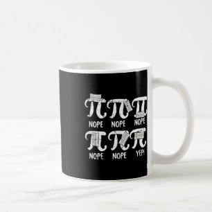 Nope Pi Day Funny Face Mask Teacher Student Quaran Coffee Mug