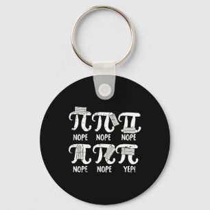 Nope Pi Day Funny Face Mask Teacher Student Quaran Keychain