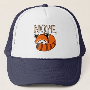 Nope Red Pandas Cute Pet Animal Panda Lover Graphi Trucker Hat
