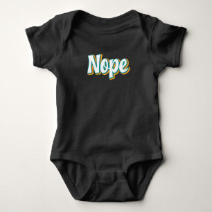 Nope Retro Baby Bodysuit