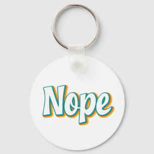 Nope Retro Keychain