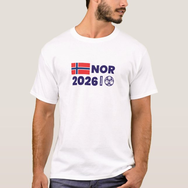 NOR 2026 Soccer T-Shirt (Front)