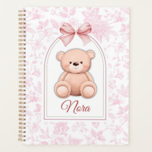 Nora   Custom Pink Teddy Bear Nursery Design  Planner