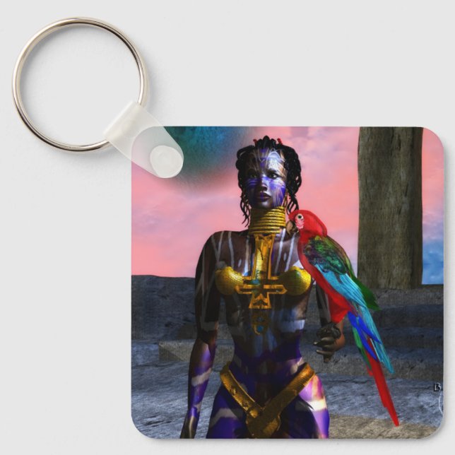 NORA CYBER WARRIOR KEYCHAIN (Front)
