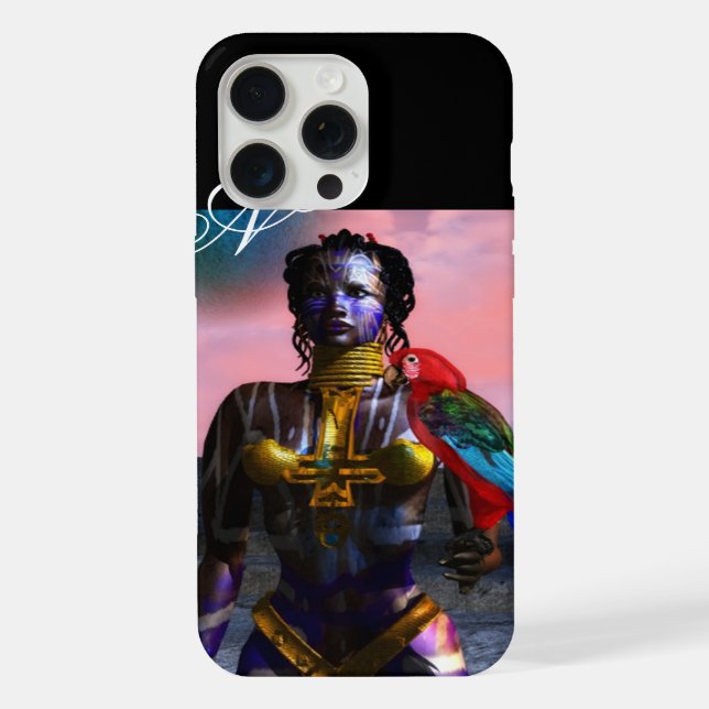NORA CYBER WARRIOR MONOGRAM iPhone CASE (Back)