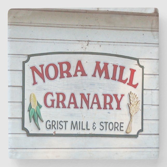 Nora Mill Granary, Helen Georgia,  Stone Coaster (Front)