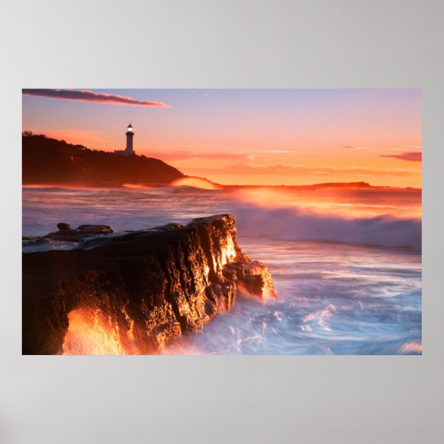Norah Head Lighthouse | Soldiers Beach, Australia Poster (Front)