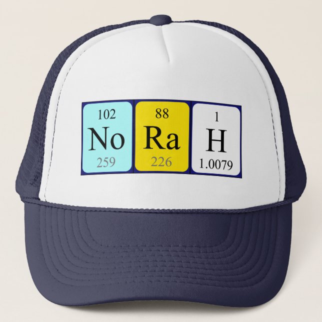 Norah periodic table name hat (Front)