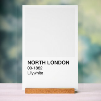 Nord de Londres Lilywhite - Arrière - plan blanc