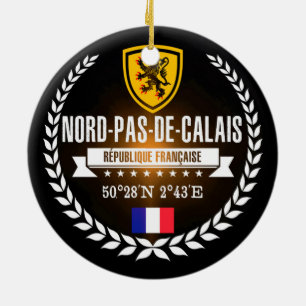 Nord-Pas-de-Calais Ceramic Ornament