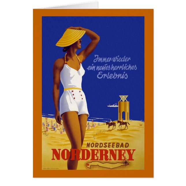 "Norderney" Vintage German Travel Poster (Front)