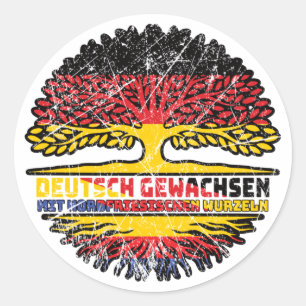 Nordfriesland Nordfriesisch Deutschland Classic Round Sticker