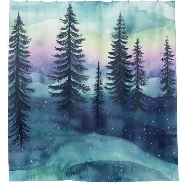 Nordic Aurora Forest Pattern (Front)