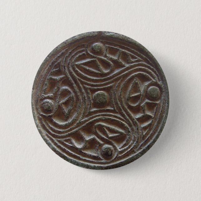 Nordic Brooch 2 Inch Round Button (Front)