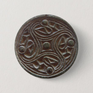 Nordic Brooch 2 Inch Round Button