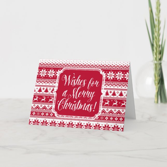 Nordic - Carte de Noël scandinave (Devant)