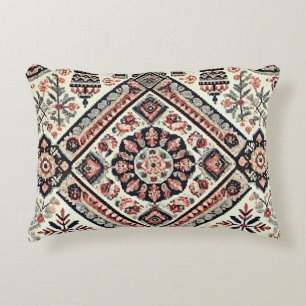 Nordic Charm: Super Detailed Embroidered  Accent Pillow