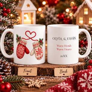 Nordic Christmas Mittens Scandinavian Winter Love Coffee Mug