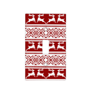 Nordic Christmas Scandinavian Reindeer Light Switch Cover