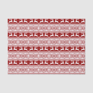 Nordic Christmas Scandinavian Reindeer Tissue Paper