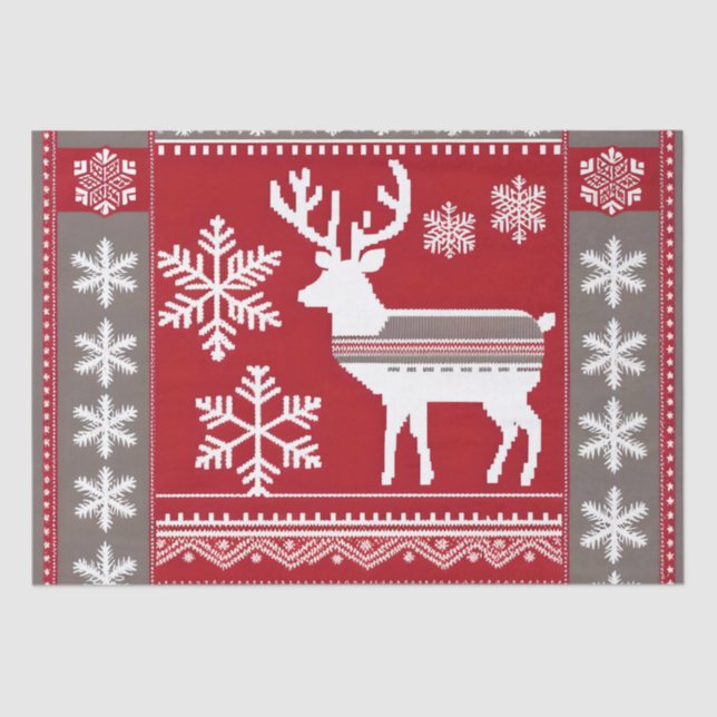 nordic christmas tissue paper (Front)