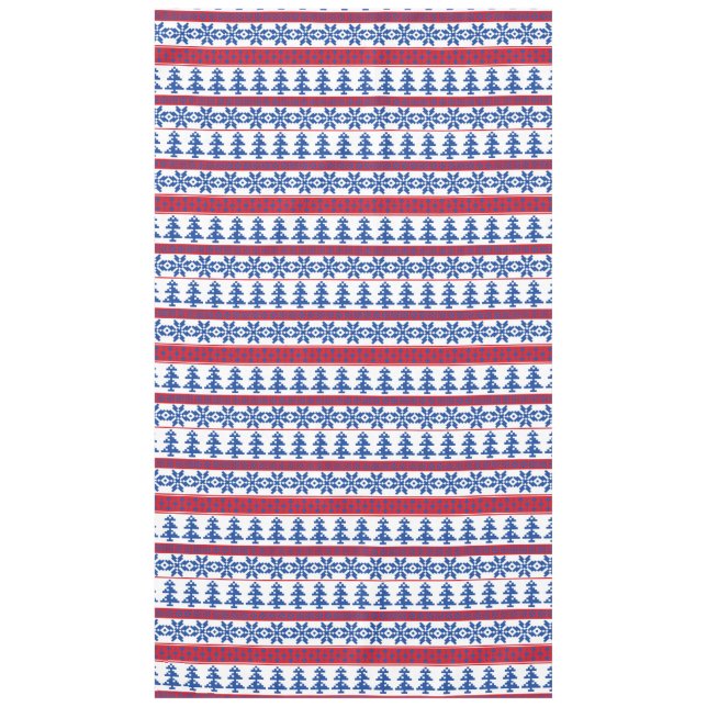Nordic Christmas Trees Tablecloth (Front)