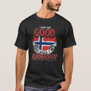 Nordic Country Proud Norwegian Flag Scandinavia No T-Shirt