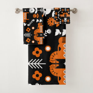 Nordic Data Horse Home Decor Bath Towel Set