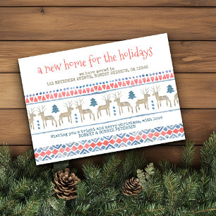 Nordic Deer New Home for the Holidays Moving Announcement