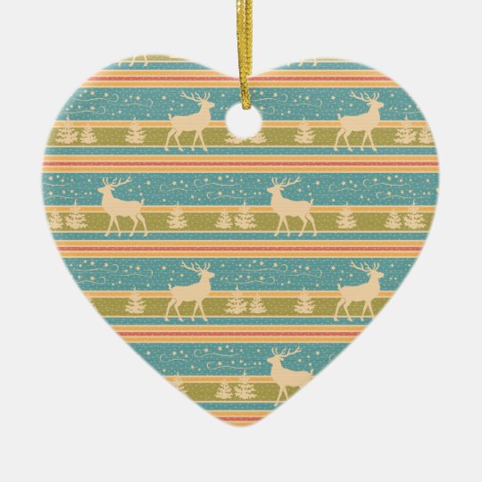 Nordic Ethnic New Year pattern Ceramic Ornament