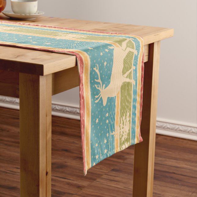 Nordic Ethnic New Year pattern. Short Table Runner (In Situ)