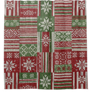 Nordic Fair Isle Christmas Red Green Knit