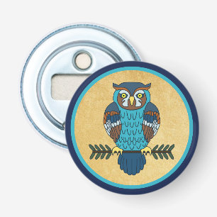 Nordic Folk Art Owl Bottle Opener