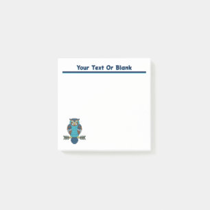 Nordic Folk Art Owl Post-it Notes