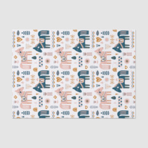 Nordic Folkart Horse Tissue Paper