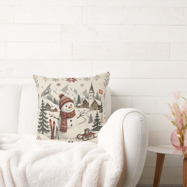 Nordic Frost Throw Pillow (Couch)