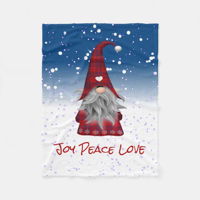 Nordic Gnome Fleece Blanket (Front)