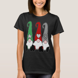 Nordic Gnome Red Grey Hat Christmas Swedish Tomte  T-Shirt